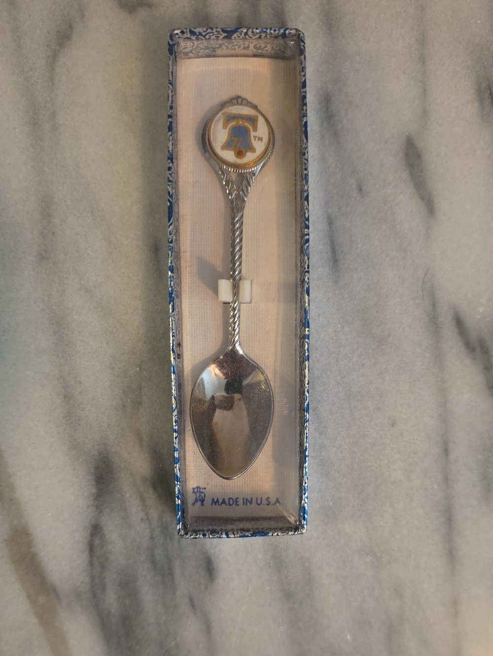 Collectible Silver Tone Spoon with '76 Liberty Bell Emblem